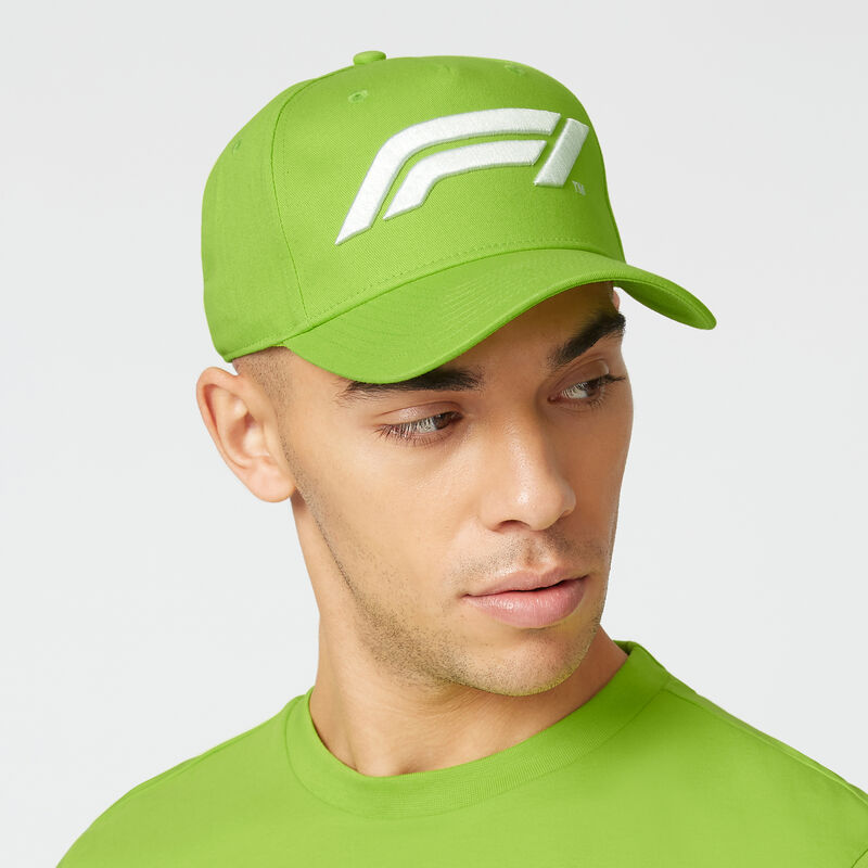 F1 FW LARGE LOGO BASEBALL CAP - lime